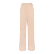 Zijden Rechte Pijp Broek Kiton , Pink , Dames