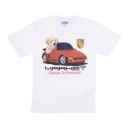 Bear Tee Wit T-shirt Market , White , Heren