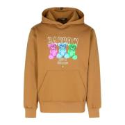 Hoodie met print Barrow , Brown , Heren