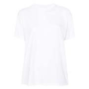 Casual Katoenen T-shirt MM6 Maison Margiela , White , Dames