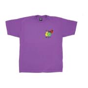 Protest Heavy Weight Tee Dewberry T-Shirt Obey , Purple , Heren