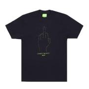 Zwarte Connect The Dots Tee Heren HUF , Black , Heren