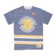 NBA Jumbotron 3.0 Tee Golden State Warriors Mitchell & Ness , Multicol...