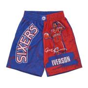 NBA Burst Mesh Basketball Shorts Mitchell & Ness , Multicolor , Heren