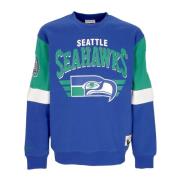 Seattle Seahawks Crewneck Sweatshirt Mitchell & Ness , Blue , Heren