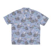 Blauw Camp Shirt met Zak Element , Blue , Heren