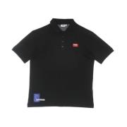 Zwarte Beauty Polo Shirt Korte Mouw Fila , Black , Heren