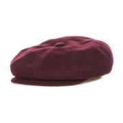 Wol Spitfire Wijn Flat Cap Kangol , Red , Heren