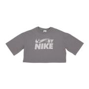 Sportswear Swoosh Logo Crop Tee Nike , Gray , Dames