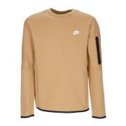 Tech Fleece Crewneck Sweatshirt Elemental Gold Nike , Beige , Heren