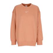 Phoenix Fleece Crewneck Sweatshirt Amber Nike , Brown , Dames