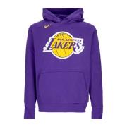 Paarse Lakers Fleece Hoodie Nike , Purple , Heren