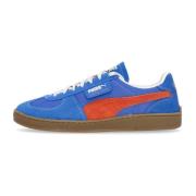 Blauw/Oranje Suède Lage Schoen Puma , Blue , Dames