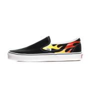 Vlam Zwart Lage Instap Schoenen Vans , Black , Heren