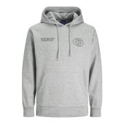 Sportieve Hoodie voor Mannen Jack & Jones , Gray , Heren