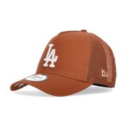 Dodgers Trucker Pet Aarde Bruin/Wit New Era , Brown , Unisex