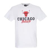 Chicago Bulls Script Tee White/Red New Era , White , Heren