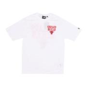 Chicago Bulls Script Tee Wit/Rood New Era , White , Heren