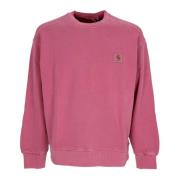 Magenta Lichtgewicht Crewneck Sweatshirt Carhartt Wip , Pink , Heren