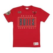 Chicago Bulls Vintage Logo Tee Mitchell & Ness , Red , Heren