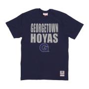 Georgetown Hoyas Basketball Tee Mitchell & Ness , Blue , Unisex