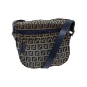 Pre-owned Canvas fendi-bags Fendi Vintage , Blue , Dames