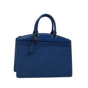 Pre-owned Leather handbags Louis Vuitton Vintage , Blue , Dames