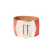 Pre-owned Fabric bracelets Hermès Vintage , Gray , Dames