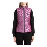 Effen Vest met Rits en Verborgen Capuchon Emporio Armani EA7 , Purple ...