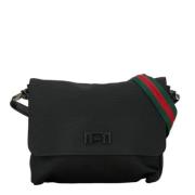 Pre-owned Canvas shoulder-bags Gucci Vintage , Black , Dames