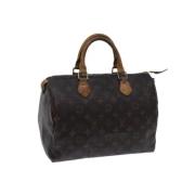 Pre-owned Canvas handbags Louis Vuitton Vintage , Brown , Dames