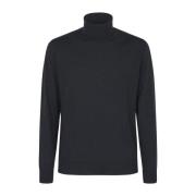 Zwarte Punto Sweater Canali , Black , Heren