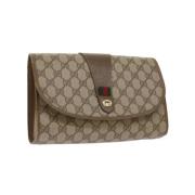 Pre-owned Canvas gucci-bags Gucci Vintage , Beige , Dames