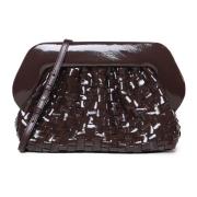 Fondant Clutch Tas met Afneembare Band THEMOIRè , Brown , Dames