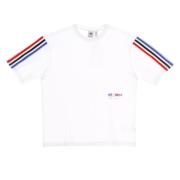 Tricolor Oversized Tee White T-Shirt Adidas , White , Dames