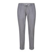 Jogger Pant in Bi-Stretch Wol Eleventy , Gray , Heren