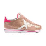 Trendy Mode Sneakers Munich , Pink , Dames