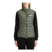 Ritssluiting Effen Logo Zakken Vest Emporio Armani EA7 , Green , Dames