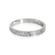 Pre-owned Metal rings Cartier Vintage , White , Dames