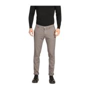 Milano Style Chino Broek Katoen Stretch Mason's , Gray , Heren