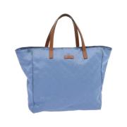 Pre-owned Canvas gucci-bags Gucci Vintage , Blue , Dames