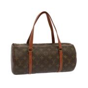 Pre-owned Canvas handbags Louis Vuitton Vintage , Brown , Dames