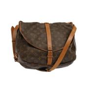 Pre-owned Canvas louis-vuitton-bags Louis Vuitton Vintage , Brown , Da...