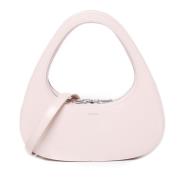 Roze Baguette Tas met Dubbele Rits Coperni , Pink , Dames