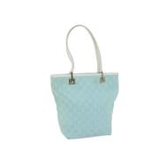 Pre-owned Canvas gucci-bags Gucci Vintage , Blue , Dames