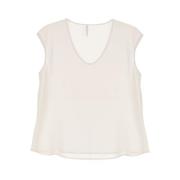 Mouwloze Top Imperial , White , Dames