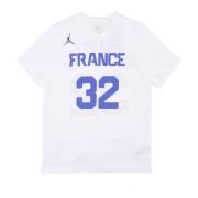 Frankrijk Basketbalshirt Nr. 32 Wembanyama Jordan , White , Heren