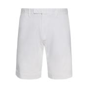 Witte Katoenen Shorts Rits Zakken Ralph Lauren , White , Heren