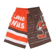 Cleveland Browns Basketball Shorts Mitchell & Ness , Multicolor , Here...