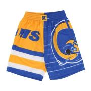 Los Angeles Rams Basketball Shorts Mitchell & Ness , Multicolor , Here...